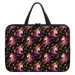 Star Fairy Unicorn Pattern Print Laptop Sleeve With Handle