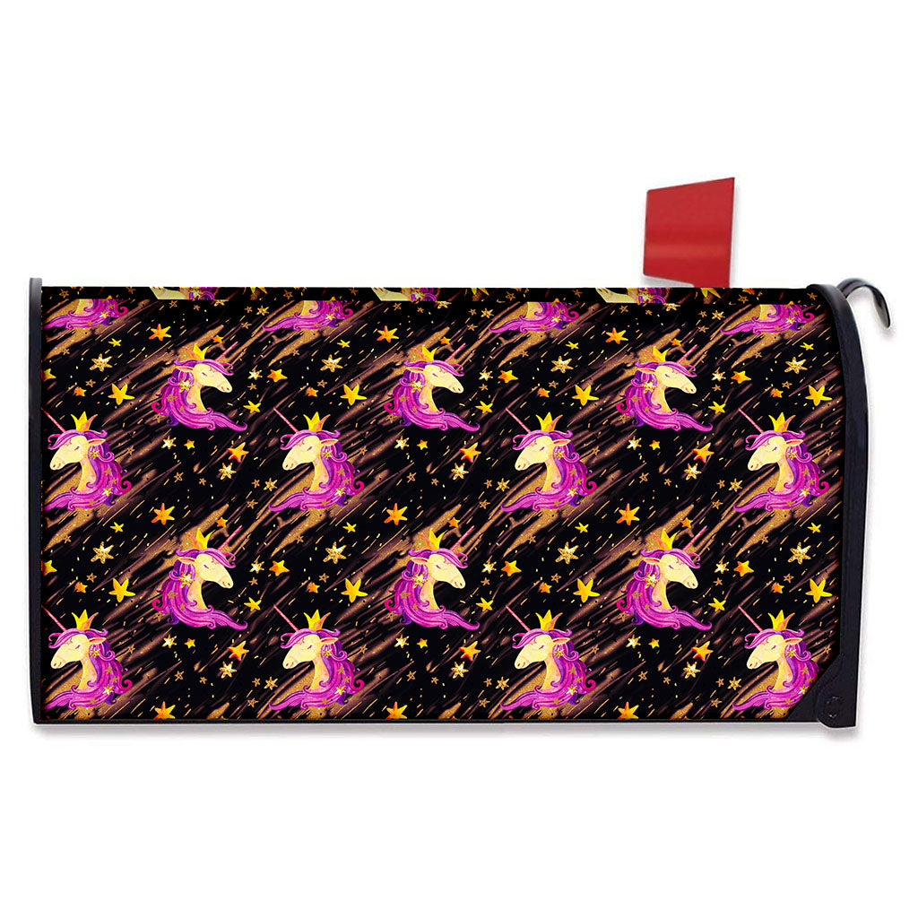 Star Fairy Unicorn Pattern Print Mailbox Cover