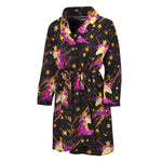 Star Fairy Unicorn Pattern Print Men's Bathrobe