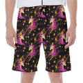 Star Fairy Unicorn Pattern Print Men's Beach Shorts