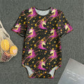 Star Fairy Unicorn Pattern Print Men's Bodysuit