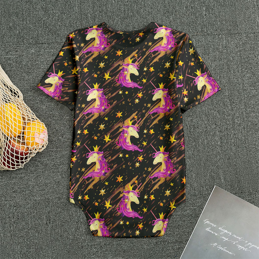 Star Fairy Unicorn Pattern Print Men's Bodysuit