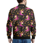 Star Fairy Unicorn Pattern Print Men's Bomber Jacket