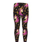Star Fairy Unicorn Pattern Print Men's leggings