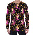 Star Fairy Unicorn Pattern Print Men's Long Sleeve T-Shirt