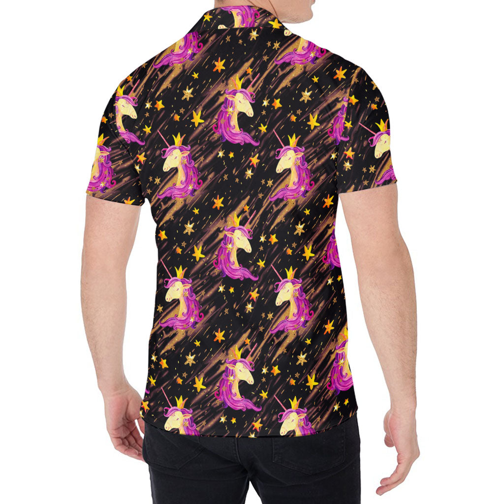 Star Fairy Unicorn Pattern Print Men's Shirt