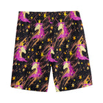 Star Fairy Unicorn Pattern Print Men's Sports Shorts