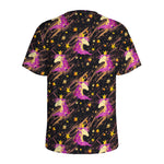 Star Fairy Unicorn Pattern Print Men's Sports T-Shirt