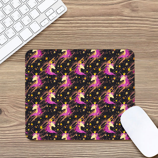 Star Fairy Unicorn Pattern Print Mouse Pad