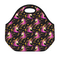 Star Fairy Unicorn Pattern Print Neoprene Lunch Bag