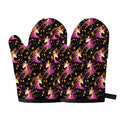 Star Fairy Unicorn Pattern Print Oven Mitts