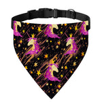 Star Fairy Unicorn Pattern Print Over The Collar Dog Bandana