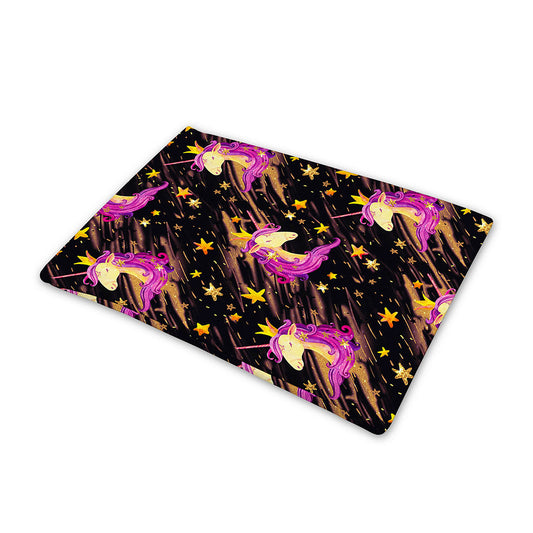 Star Fairy Unicorn Pattern Print Pet Cooling Mat Cover