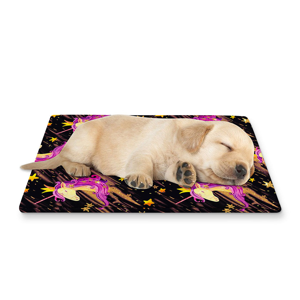 Star Fairy Unicorn Pattern Print Pet Cooling Mat Cover