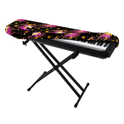 Star Fairy Unicorn Pattern Print Piano Keyboard Cover