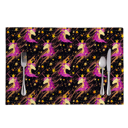 Star Fairy Unicorn Pattern Print Placemat