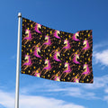 Star Fairy Unicorn Pattern Print Polyester Flag