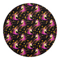 Star Fairy Unicorn Pattern Print Round Blanket