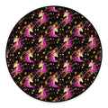 Star Fairy Unicorn Pattern Print Round Floor Mat