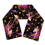 Star Fairy Unicorn Pattern Print Scarf