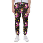 Star Fairy Unicorn Pattern Print Scuba Joggers