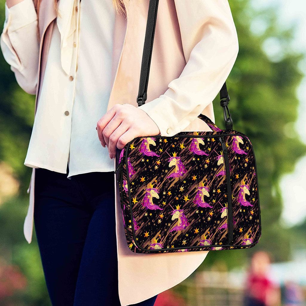 Star Fairy Unicorn Pattern Print Shoulder Strap Bible Bag