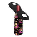 Star Fairy Unicorn Pattern Print Single Neoprene Wine Tote
