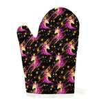 Star Fairy Unicorn Pattern Print Single Oven Mitt