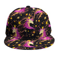 Star Fairy Unicorn Pattern Print Snapback Cap