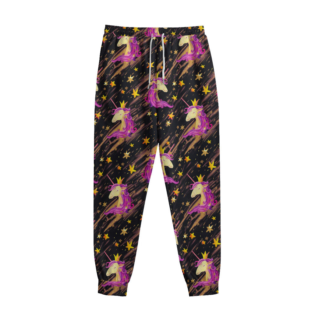 Star Fairy Unicorn Pattern Print Sweatpants