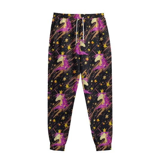 Star Fairy Unicorn Pattern Print Sweatpants