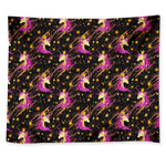 Star Fairy Unicorn Pattern Print Tapestry