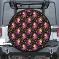 Star Fairy Unicorn Pattern Print Tire Cover