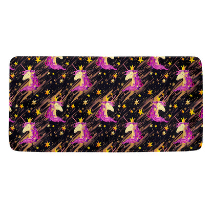 Star Fairy Unicorn Pattern Print Towel