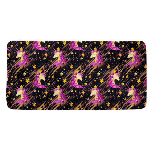 Star Fairy Unicorn Pattern Print Towel