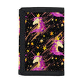 Star Fairy Unicorn Pattern Print Trifold Wallet
