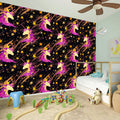 Star Fairy Unicorn Pattern Print Wall Sticker