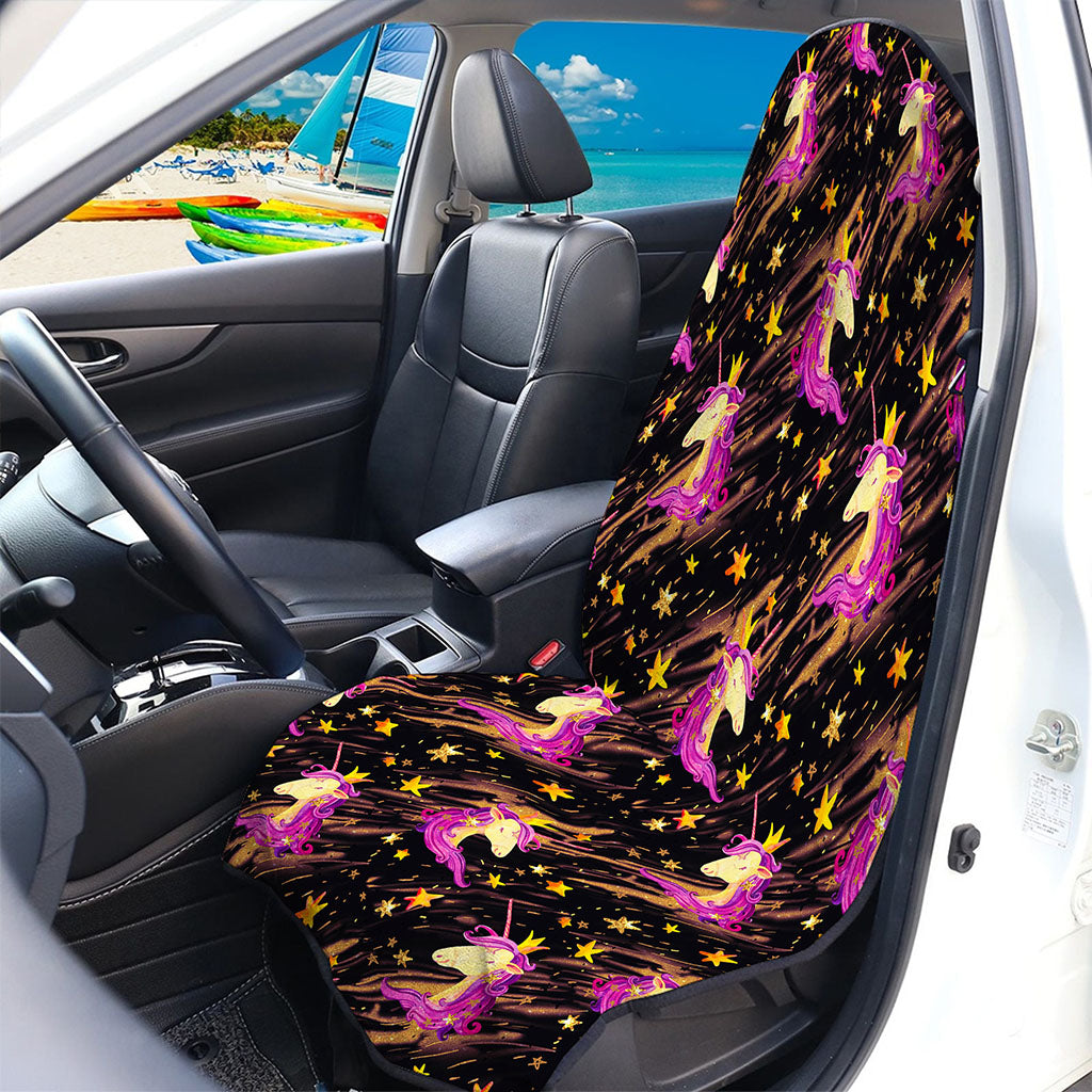 Star Fairy Unicorn Pattern Print Waterproof Car Seat Cover