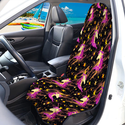 Star Fairy Unicorn Pattern Print Waterproof Car Seat Cover
