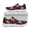 Star Fairy Unicorn Pattern Print White Running Shoes