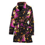 Star Fairy Unicorn Pattern Print Women's Bathrobe
