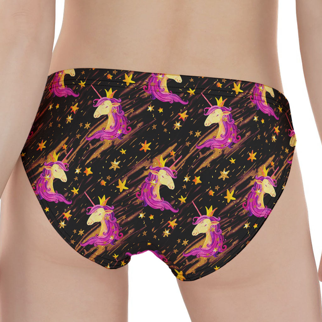 Star Fairy Unicorn Pattern Print Women's Panties
