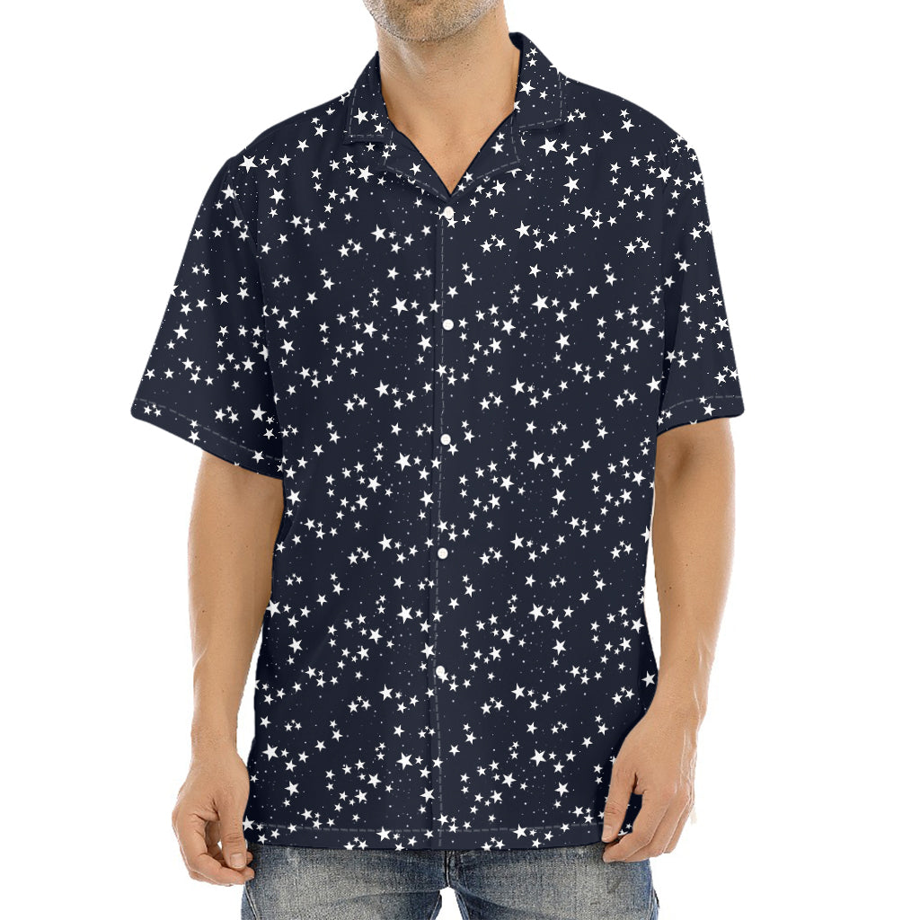 Star Sky Pattern Print Aloha Shirt