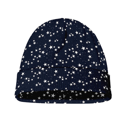 Star Sky Pattern Print Beanie