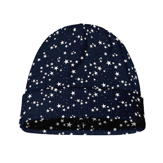 Star Sky Pattern Print Beanie