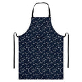 Star Sky Pattern Print Bib Apron With Pocket