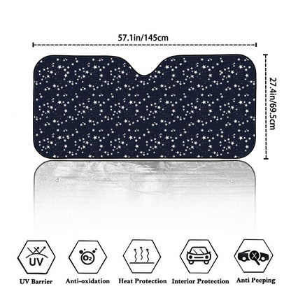 Star Sky Pattern Print Car Windshield Sun Shade