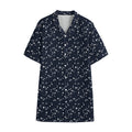 Star Sky Pattern Print Cotton Hawaiian Shirt