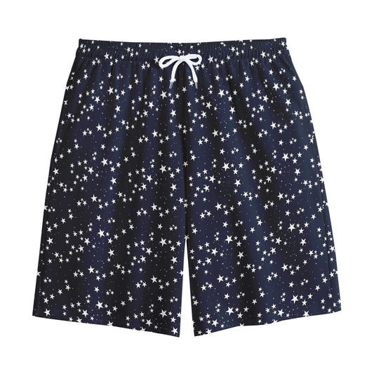 Star Sky Pattern Print Cotton Shorts