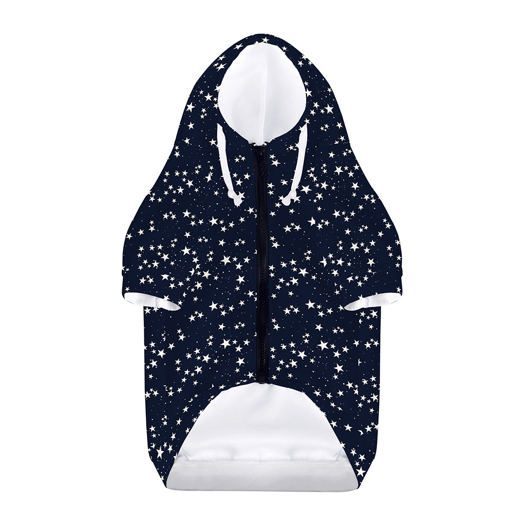 Star Sky Pattern Print Dog Zip Up Hoodie